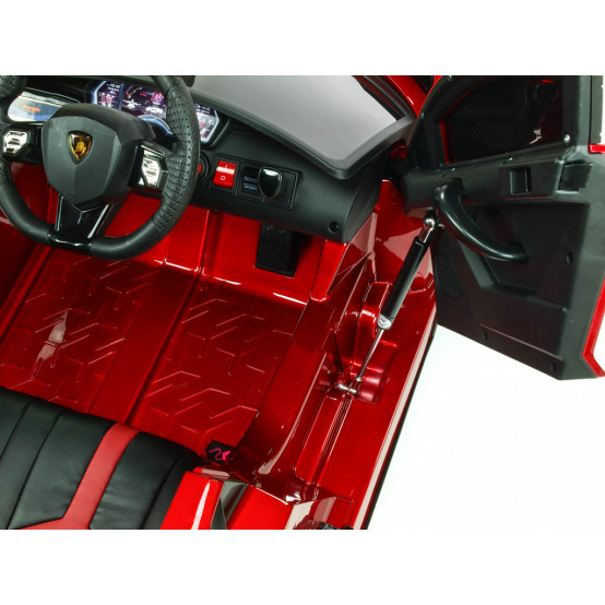 Licenční elektrický sporťák Lamborghini Aventador s 2.4G dálkovým ovládáním, VÍNOVÝ LAKOVANÝ